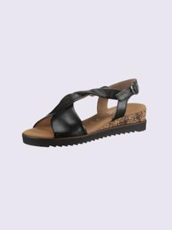 Sandales dessus : cuir, couleur noir - HELLINE