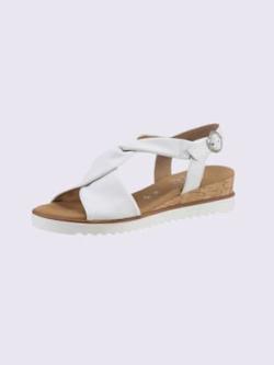 Sandales dessus : cuir, couleur blanc - HELLINE
