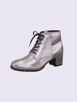 Bottines à lacets de fabrication portugaise, gris clair uni, taille 42 - helline
