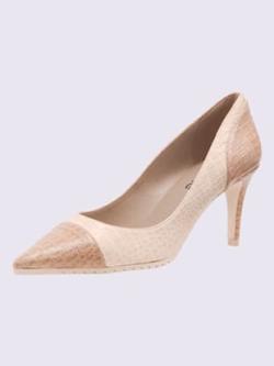 Escarpins fabriqué à la main en espagne, coleur beige-taupe - HELLINE