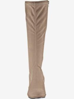 Botte élastique motif féminin, coleur sable - HELLINE