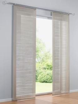 Panneau-rideaux, marron moyen uni, taille 175x60 cm, helline home - helline