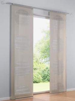 Panneau-rideaux, marron moyen uni, taille 1, helline home - helline