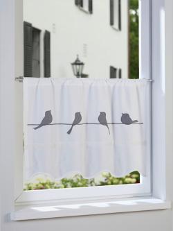 Panneau à tendre au niveau du cadre de la fenêtre, couleur blanc, taille 60x100 cm, marque helline home - helline