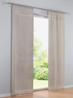 Panneau-rideaux, marron moyen uni, taille 1, helline home - helline