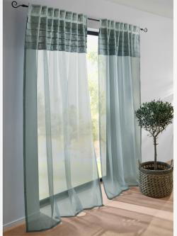 Store décoratif superbe store, couleur bleu, taille 225x135 cm, marque helline home - helline