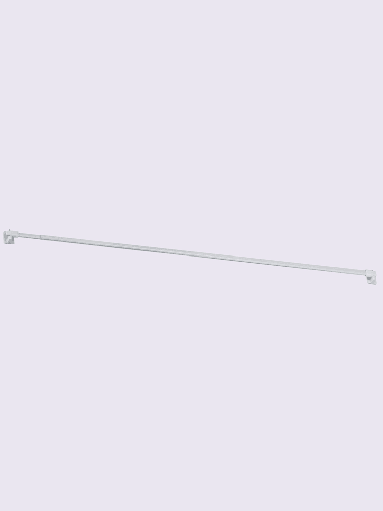 Tringle à accrocher sur la fenêtre lot de 2, couleur blanc, taille 60-105 cm, marque helline home - helline