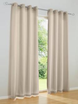 Rideau matière opaque, coleur beige - HELLINE