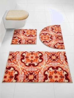 Tapis de bain acrylique facile d'entretien, couleur couleur ivoire, taille 47x50 cm - 45x50 cm, marque helline home - helline