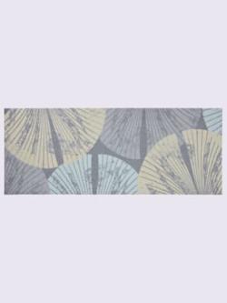 Paillasson pour intérieur et zone extérieure couverte, coleur gris clair-écru - HELLINE