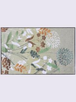 Paillasson imperméable, en intérieur comme en plein air, couleur vert, taille 75x120 cm, marque helline home - helline