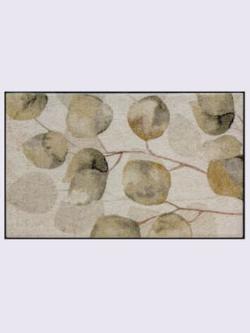 Paillasson pour intérieur et zone extérieure couverte, coleur beige-vert - HELLINE