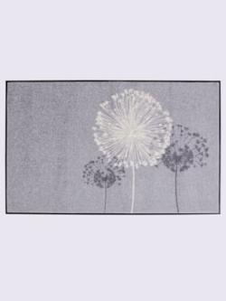 Paillasson pour intérieur et zone extérieure couverte, coleur gris-couleur ivoire - HELLINE