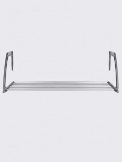 Séchoir à linge pliable pour gain de place, gris moyen uni, taille H/l/L env. 18x53x33-60 cm, helline home - helline