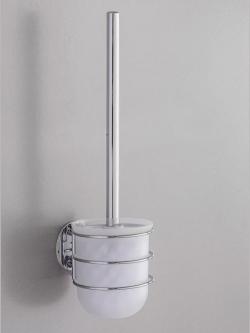 Accessoires wc acier chromé, couleur argent, taille H/l/L env. 37,5x10x11,5 cm, helline home - helline