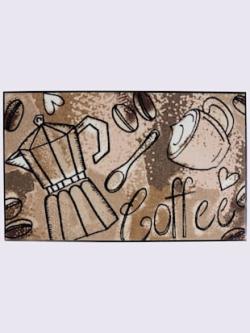 Paillasson pour intérieur et zone extérieure couverte, coleur couleur ivoire-marron - HELLINE