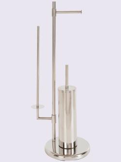 Accessoires wc, couleur argent, taille H/l/P 73x30x20 cm, helline home - helline