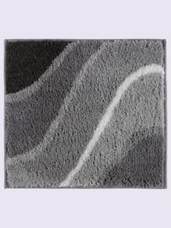 Tapis de bain acrylique facile d'entretien, coleur anthracite-gris - HELLINE