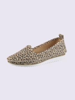 Trotteurs cuir nubuck de qualité supérieure, marron clair à motifs, taille 37 - helline