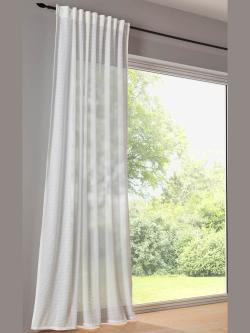 Rideaux, Bande multifonction, blanc uni, taille 225x135 cm, helline home - helline