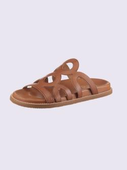 Mules de fabrication espagnole, marron moyen uni, taille 42 - helline