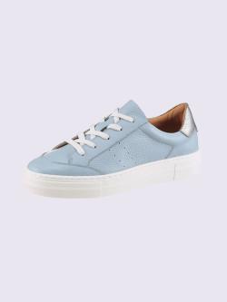 Sneakers de fabrication portugaise, bleu clair uni, taille 42 - helline