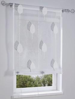 Store bateau, gris moyen uni, taille 140x100 cm, helline home - helline