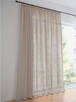 Rideaux, Passants, marron moyen uni, taille 225x290 cm, helline home - helline