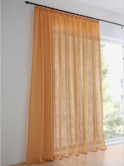 Rideaux, Cordon universel, jaune foncé uni, taille 245x290 cm, helline home - helline