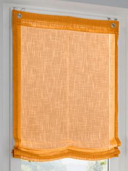 Store-bateau, jaune foncé uni, taille 130x45 cm, helline home - helline