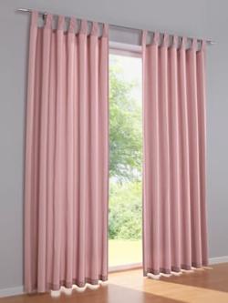 Rideau matière opaque, couleur violet, taille 265x140 cm, marque helline home - helline