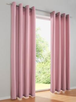 Rideau, Œillets, violet clair uni, taille 295x140 cm, helline home - helline