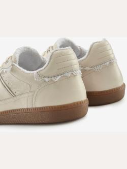 Baskets sneakers avec détails en dentelle, couleur ivoire moyen uni, taille 36, LASCANA - helline