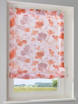 Store-bateau, orange foncé à motifs, taille 130x80 cm, helline home - helline