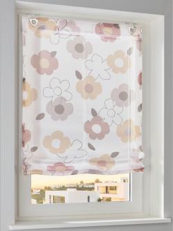 Store-bateau, blanc uni, taille 130x120 cm, helline home - helline