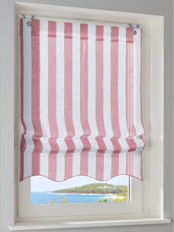 Store-bateau, rose moyen uni, taille 140x100 cm, helline home - helline