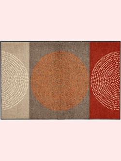 Paillasson imperméable, en intérieur comme en plein air, coleur rouge-marron - HELLINE