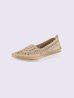 Trotteurs cuir nappa de vache, couleur marron, taille 41 - helline