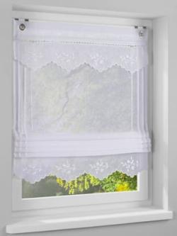 Store-bateau matière semi-transparente, coleur blanc - HELLINE