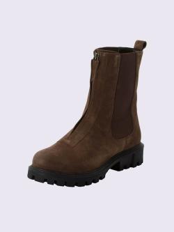 Bottines largeur g*, marron foncé uni, taille 38, Sheego - helline