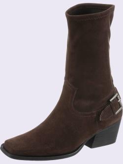 Bottines de fabrication espagnole, marron foncé uni, taille 38 - helline