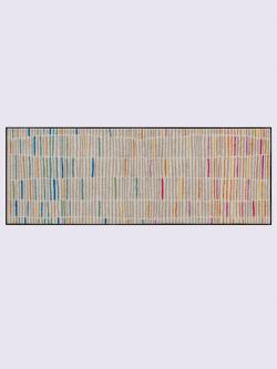 Paillasson pour intérieur et zone extérieure couverte, marron moyen uni, taille 75x120 cm, helline home - helline
