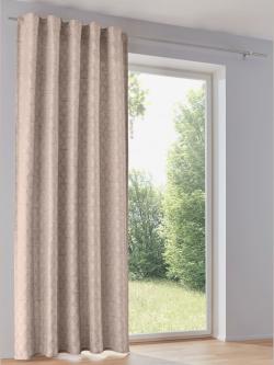 Rideaux, Œillets, marron clair uni, taille 175x135 cm, helline home - helline