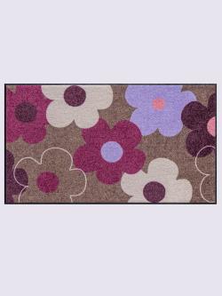 Paillasson pour intérieur et zone extérieure couverte, couleur marron, taille 50x100 cm, marque helline home - helline