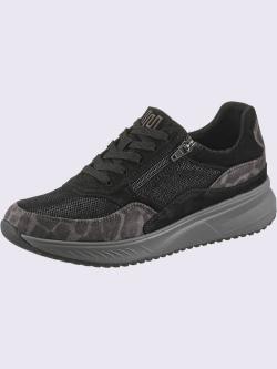 Sneakers largeur h*, noir uni, taille 5,5, Waldläufer - helline