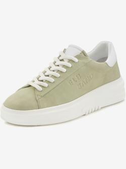 Baskets confortables avec semelle compensée tendance, couleur vert, taille 39, marque Elbsand - helline