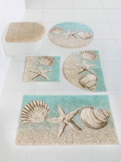 Tapis de bain, marron clair uni, taille 60x100 cm, helline home - helline