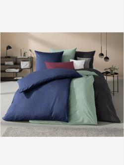 Linge de lit flanelle fine douce, couleur bleu, taille 80x80 cm,, marque Kaeppel - helline