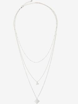 Chaîne avec pendentif collier à plusieurs rangs, couleur couleur argent, taille 0, marque LASCANA - helline