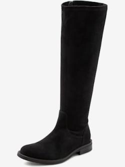Bottes à glissière matière souple pour un confort optimal, coleur noir - HELLINE